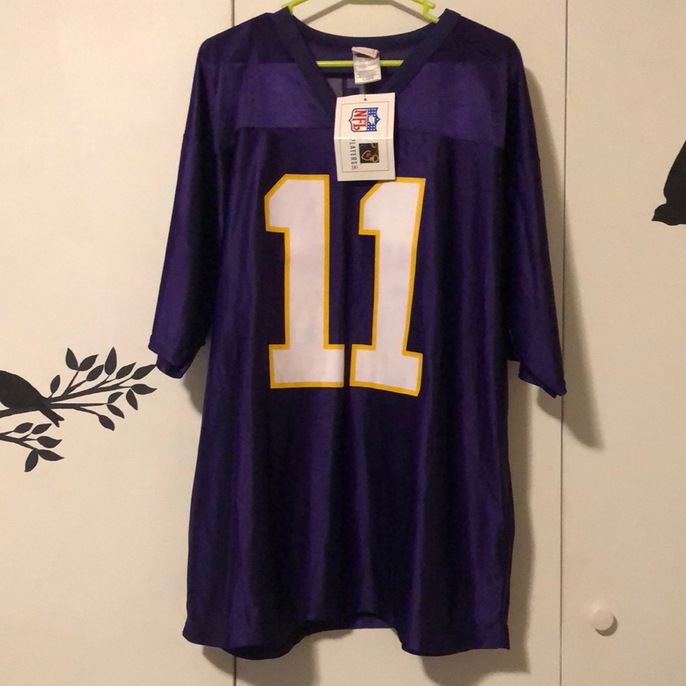 NFL Screen Print Vikings Jersey #12 Culpepper size XL  New With Tags NWT